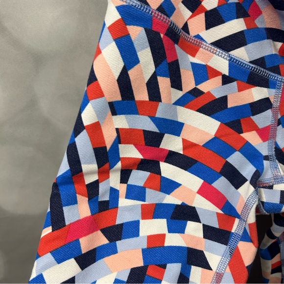 Lululemon size 6 red white blue pink leggings Patriotic USA America vivid yoga - Picture 3 of 6